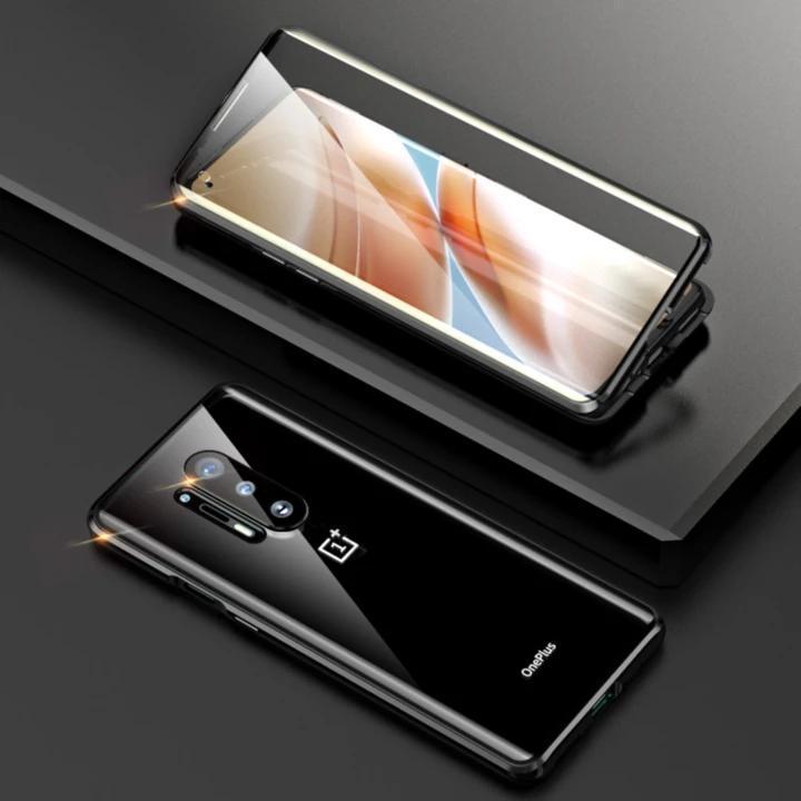 OnePlus Series Electronic Auto-Fit (Front+ Back) Glass Magnetic Case