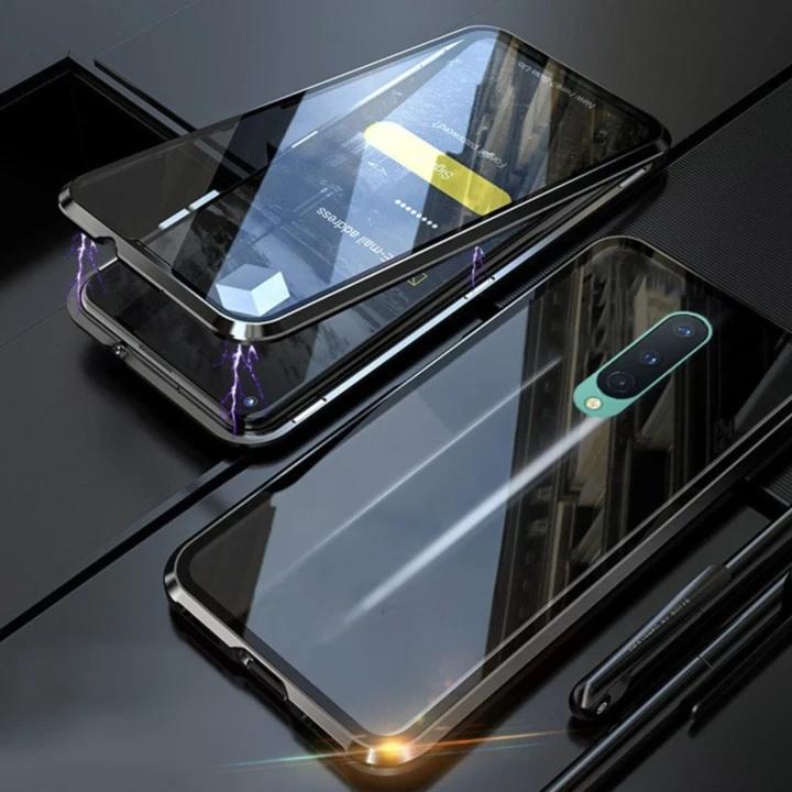 OnePlus Series Electronic Auto-Fit (Front+ Back) Glass Magnetic Case