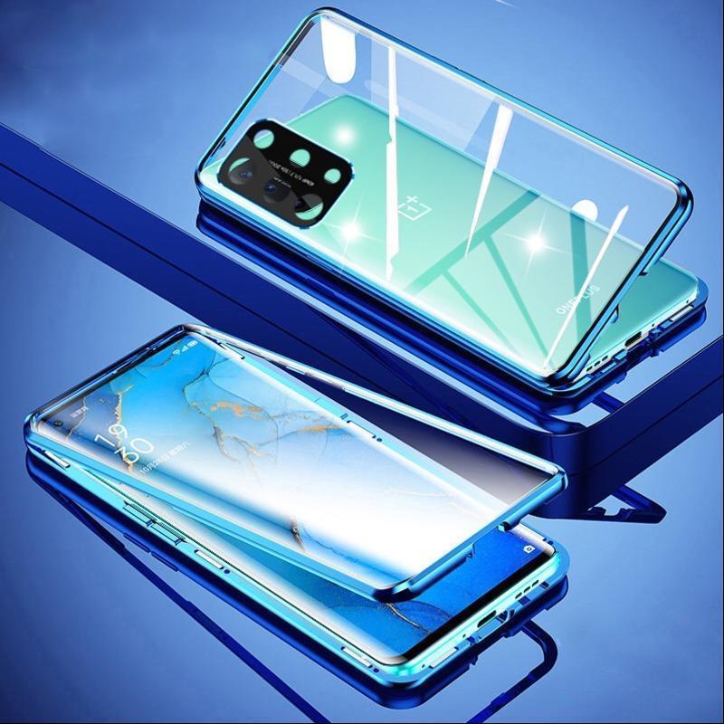 OnePlus Series Electronic Auto-Fit (Front+ Back) Glass Magnetic Case