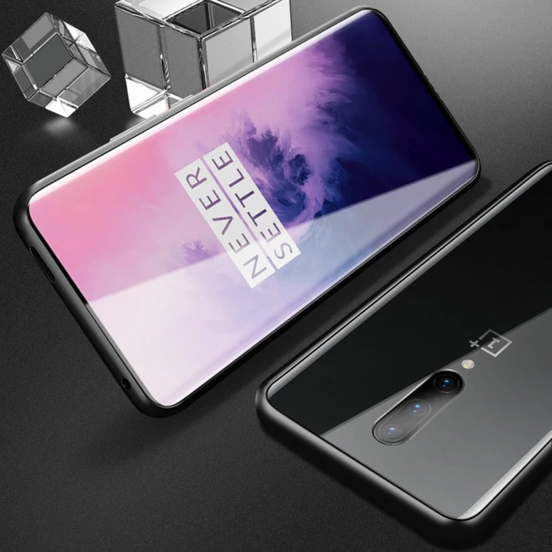 OnePlus Series Electronic Auto-Fit (Front+ Back) Glass Magnetic Case