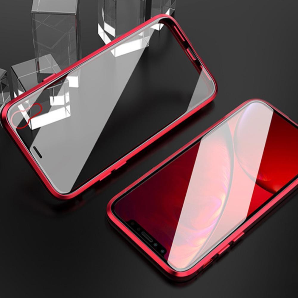 iPhone XR Electronic Auto-Fit (Front+ Back) Glass Magnetic Case