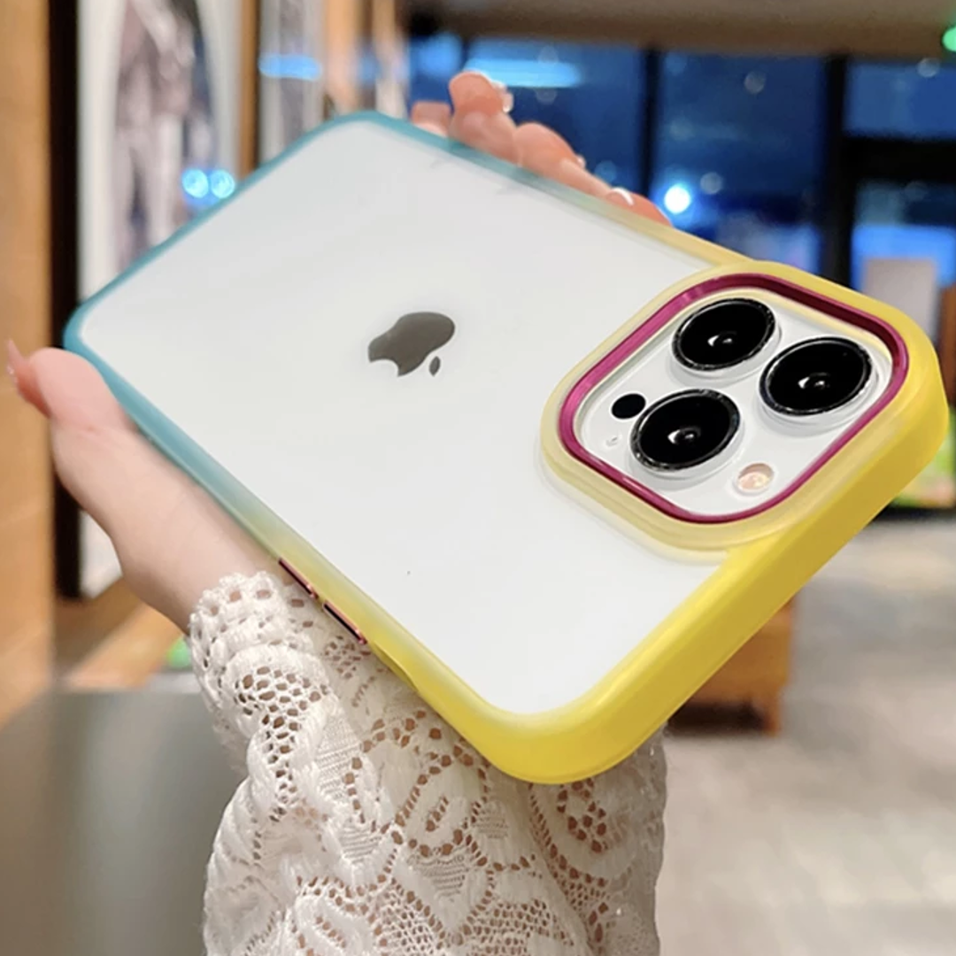 iPhone 13 Series Gradient Glass Camera Protection Case
