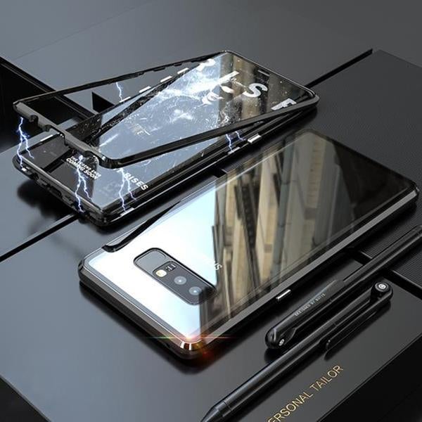 Galaxy Series Electronic Auto-Fit Magnetic Transparent Glass Case
