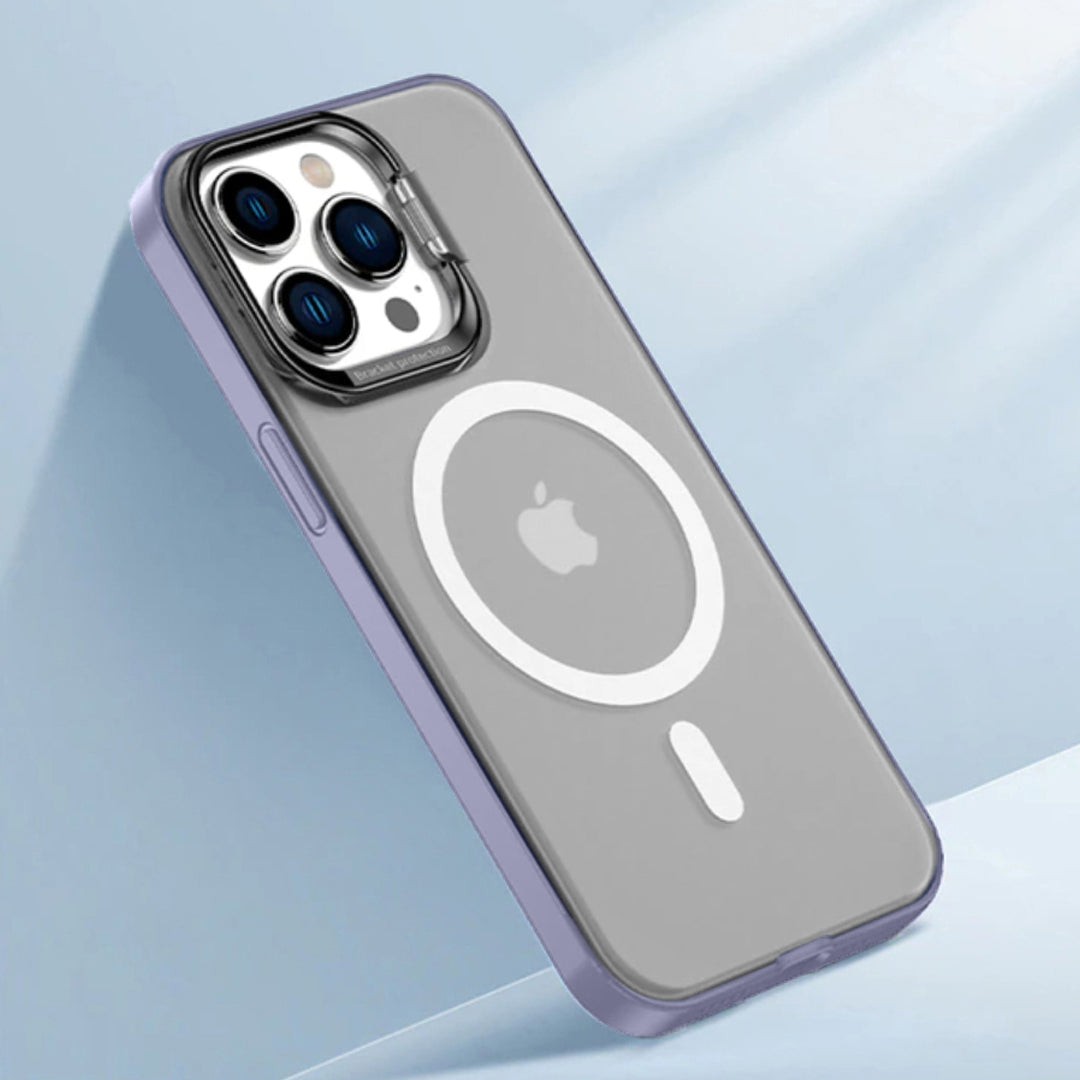iPhone 14 Series - Frosted Matte Case With Kickstand Ring