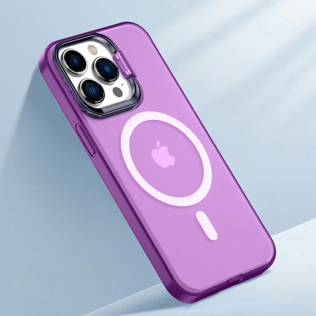 iPhone 14 Series - Frosted Matte Case With Kickstand Ring