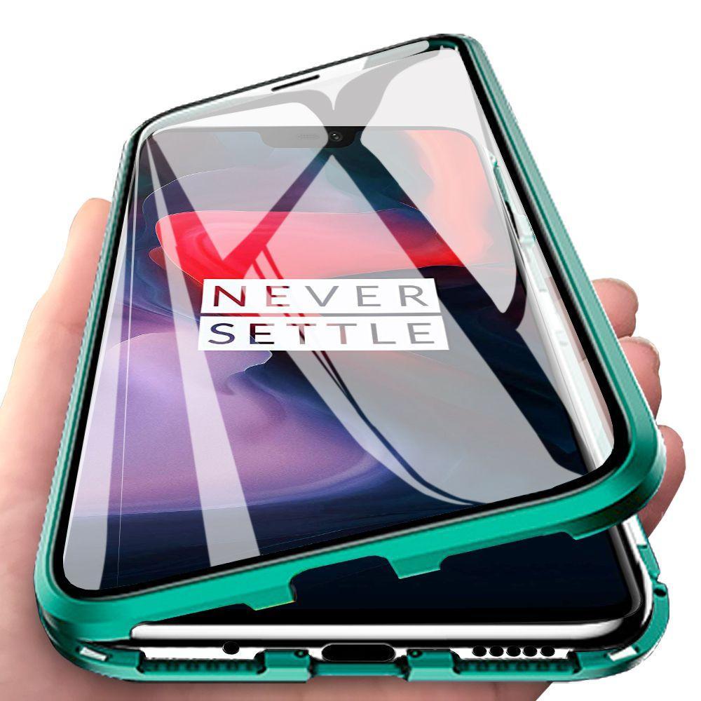 OnePlus Series Electronic Auto-Fit (Front+ Back) Glass Magnetic Case
