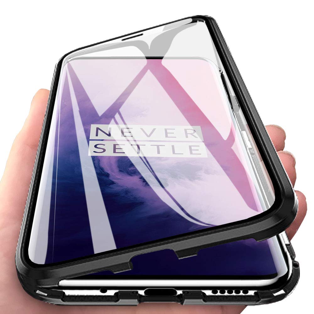 OnePlus Series Electronic Auto-Fit (Front+ Back) Glass Magnetic Case