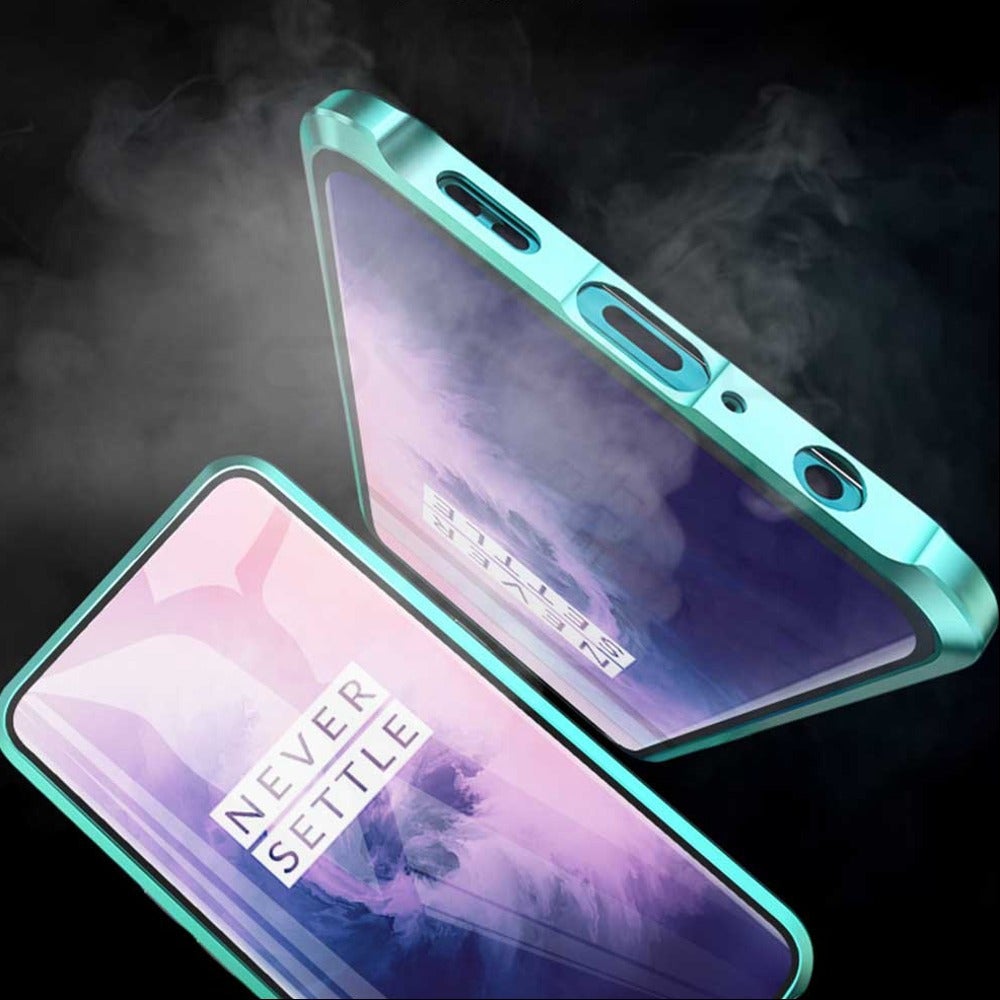 OnePlus Series Electronic Auto-Fit (Front+ Back) Glass Magnetic Case