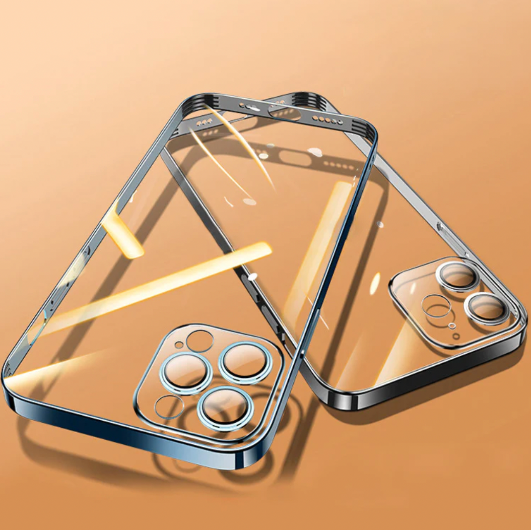iPhone 13 Series Luxury Electroplating Clear Camera Protective Soft TPU Case
