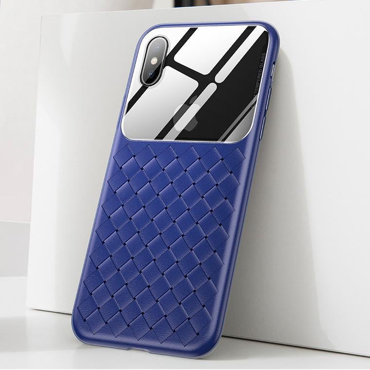 Baseus ® iPhone X Cross Knit Clear Window Case