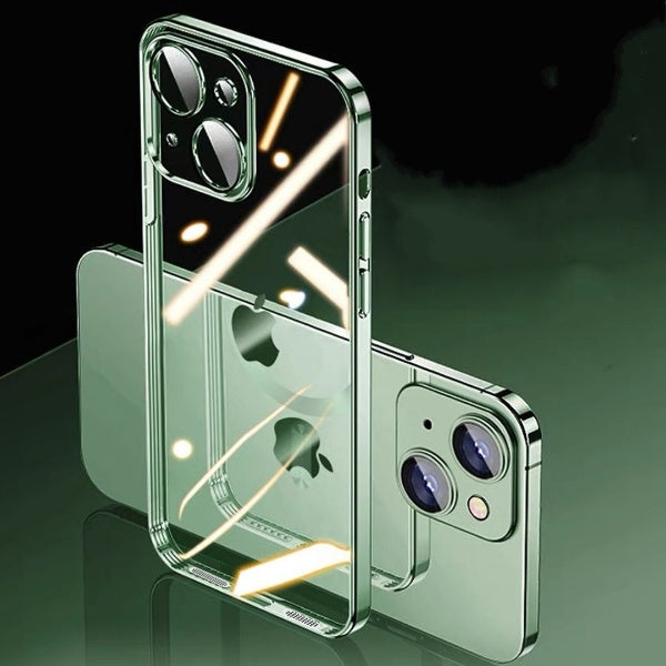 iPhone 13 Series Luxury Electroplating Clear Camera Protective Soft TPU Case