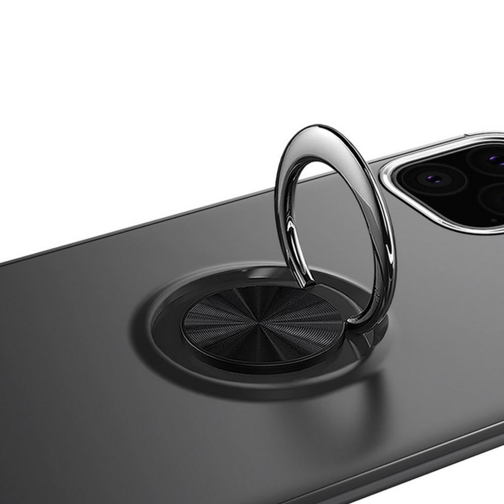 iPhone 11 Metallic Finger Ring Holder Matte Case