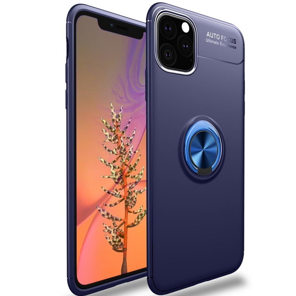 iPhone 11 Metallic Finger Ring Holder Matte Case