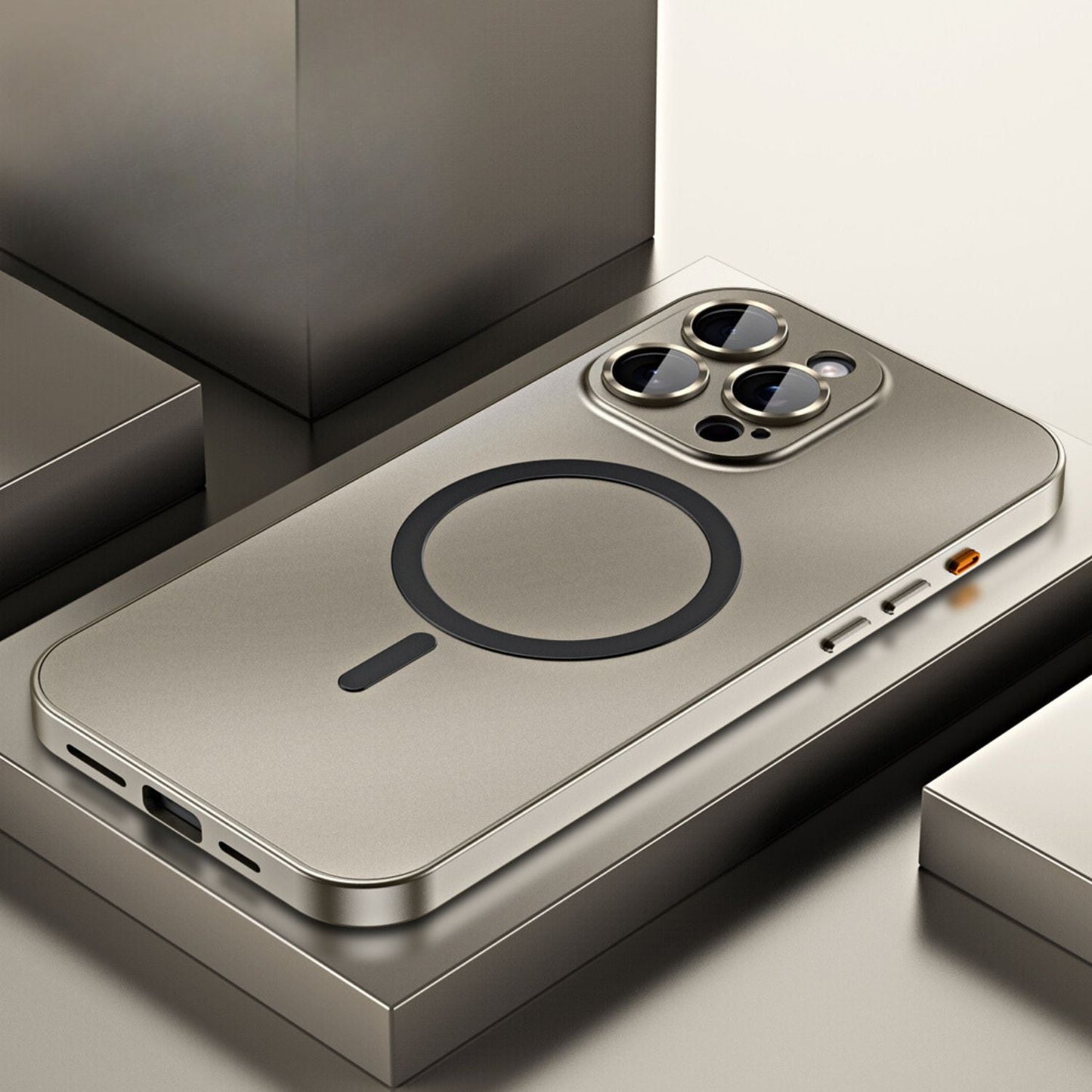 Aluminum Metal Frame Magnetic Case For iPhone all colours