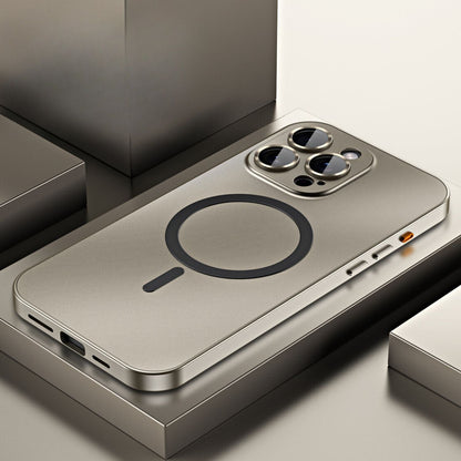 Aluminum Metal Frame Magnetic Case For iPhone all colours