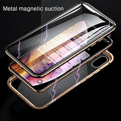 iPhone XR Electronic Auto-Fit (Front+ Back) Glass Magnetic Case