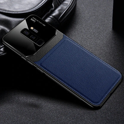Galaxy S9 Plus Sleek Slim Leather Glass Case