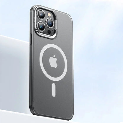 iPhone Series Frosted Matte Case With Kickstand Ring