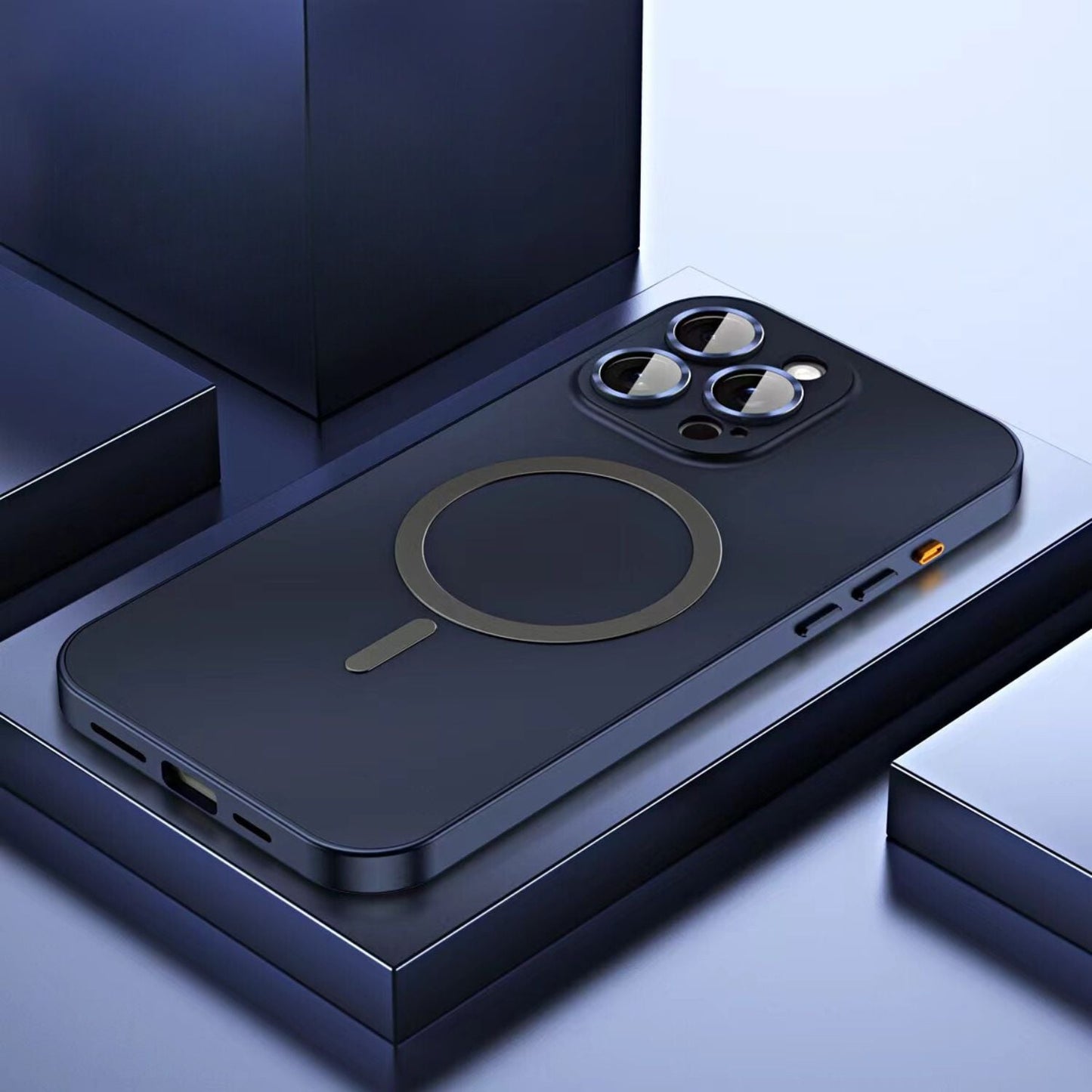 Aluminum Metal Frame Magnetic Case For iPhone all colours