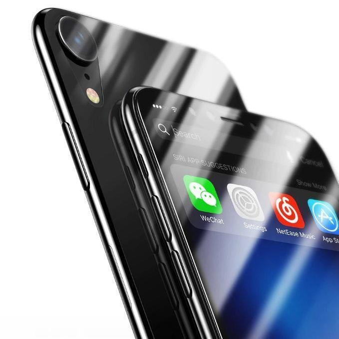 iPhone XR Ultra-thin Back Transparent Tempered Glass