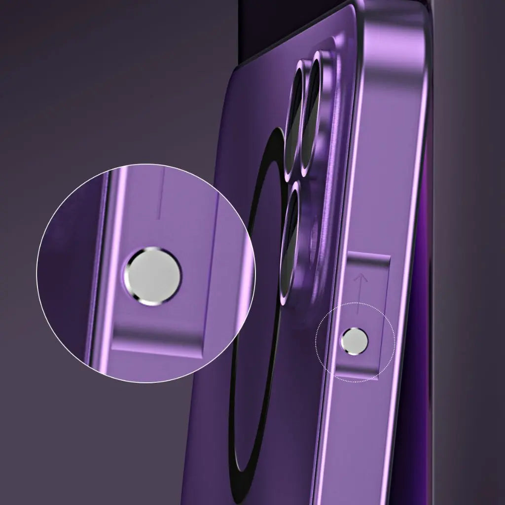 Aluminum Metal Frame Magnetic Case For iPhone all colours