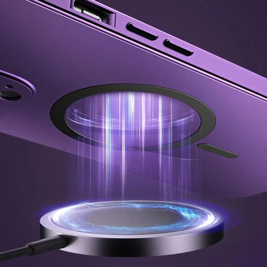 Aluminum Metal Frame Magnetic Case For iPhone all colours