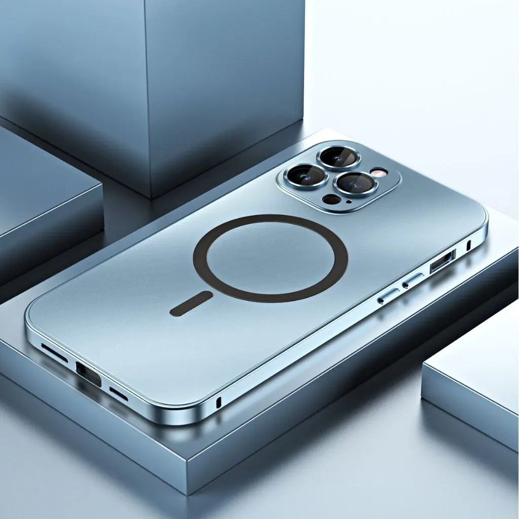 Aluminum Metal Frame Magnetic Case For iPhone all colours
