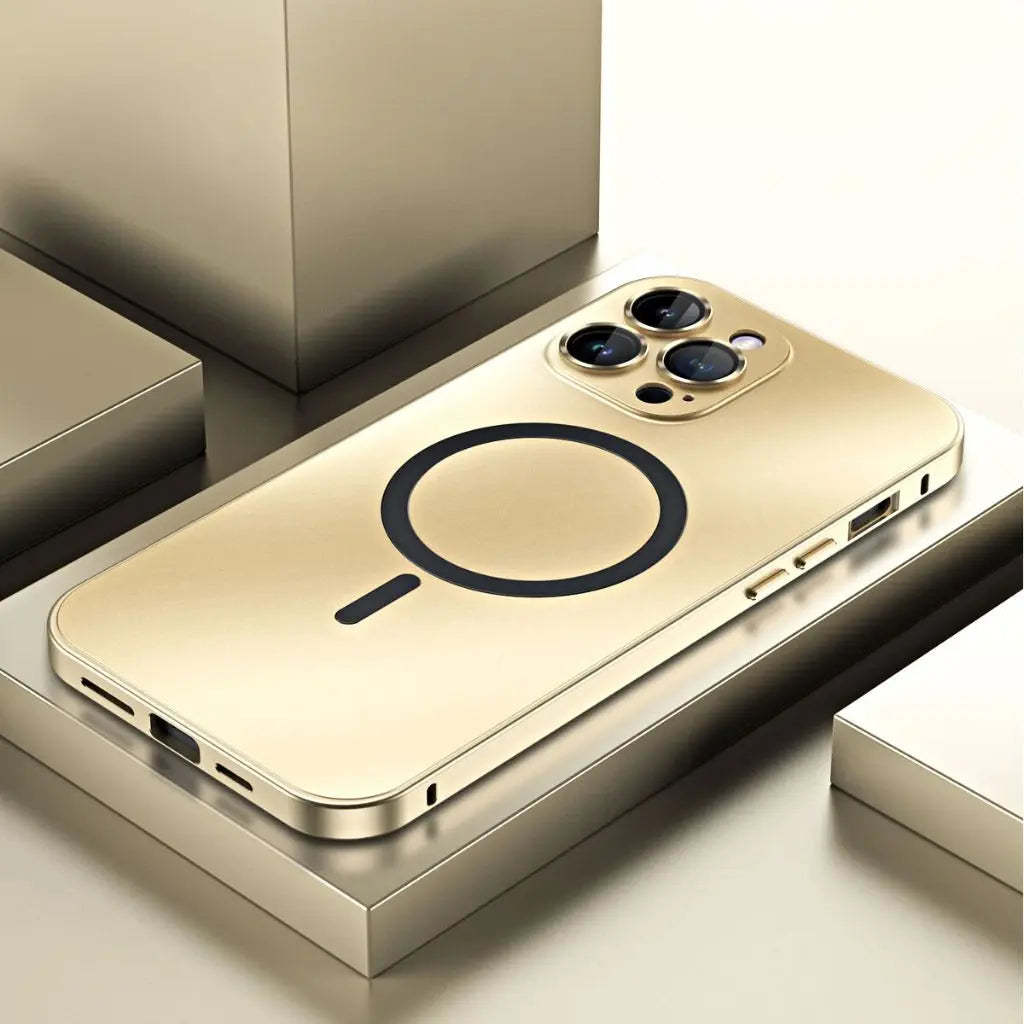 Aluminum Metal Frame Magnetic Case For iPhone all colours
