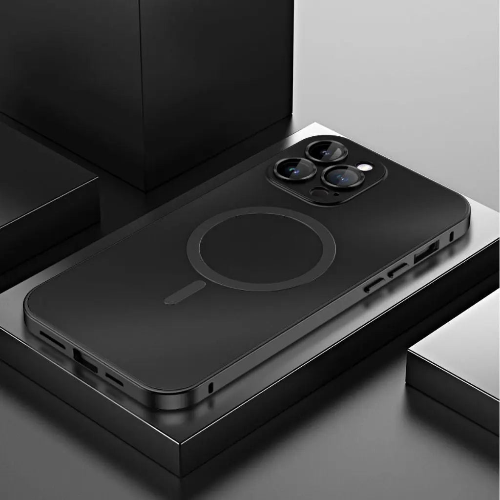 Aluminum Metal Frame Magnetic Case For iPhone all colours