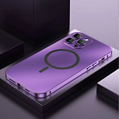 Aluminum Metal Frame Magnetic Case For iPhone all colours