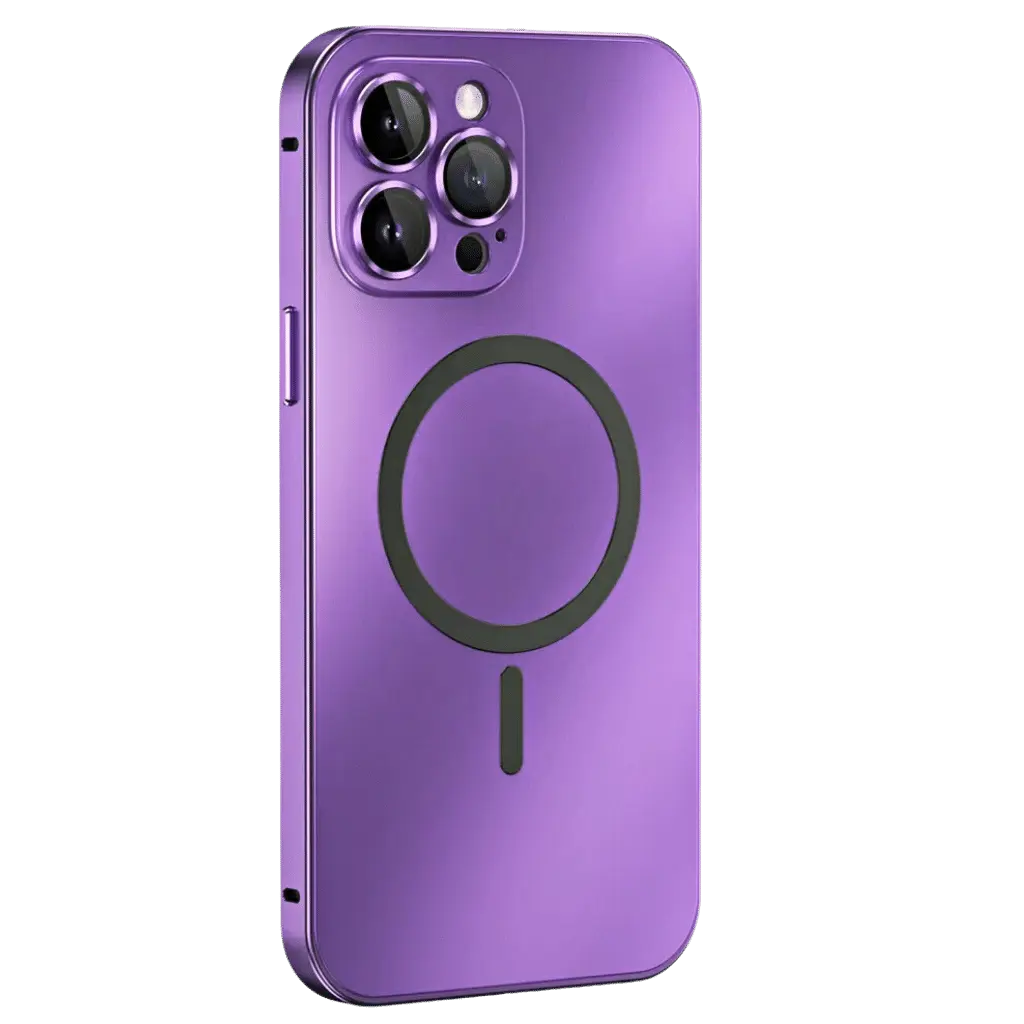 Aluminum Metal Frame Magnetic Case For iPhone all colours
