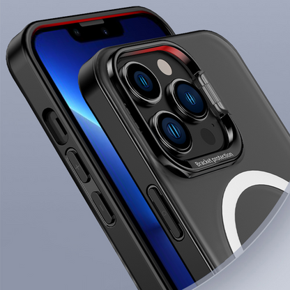 iPhone 14 Series - Frosted Matte Case With Kickstand Ring