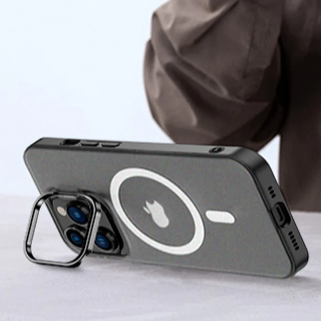 iPhone 14 Series - Frosted Matte Case With Kickstand Ring
