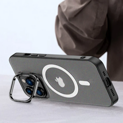 iPhone 14 Series - Frosted Matte Case With Kickstand Ring