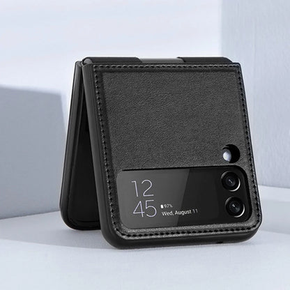 Galaxy Z Flip3 Luxury Leather Kickstand Case